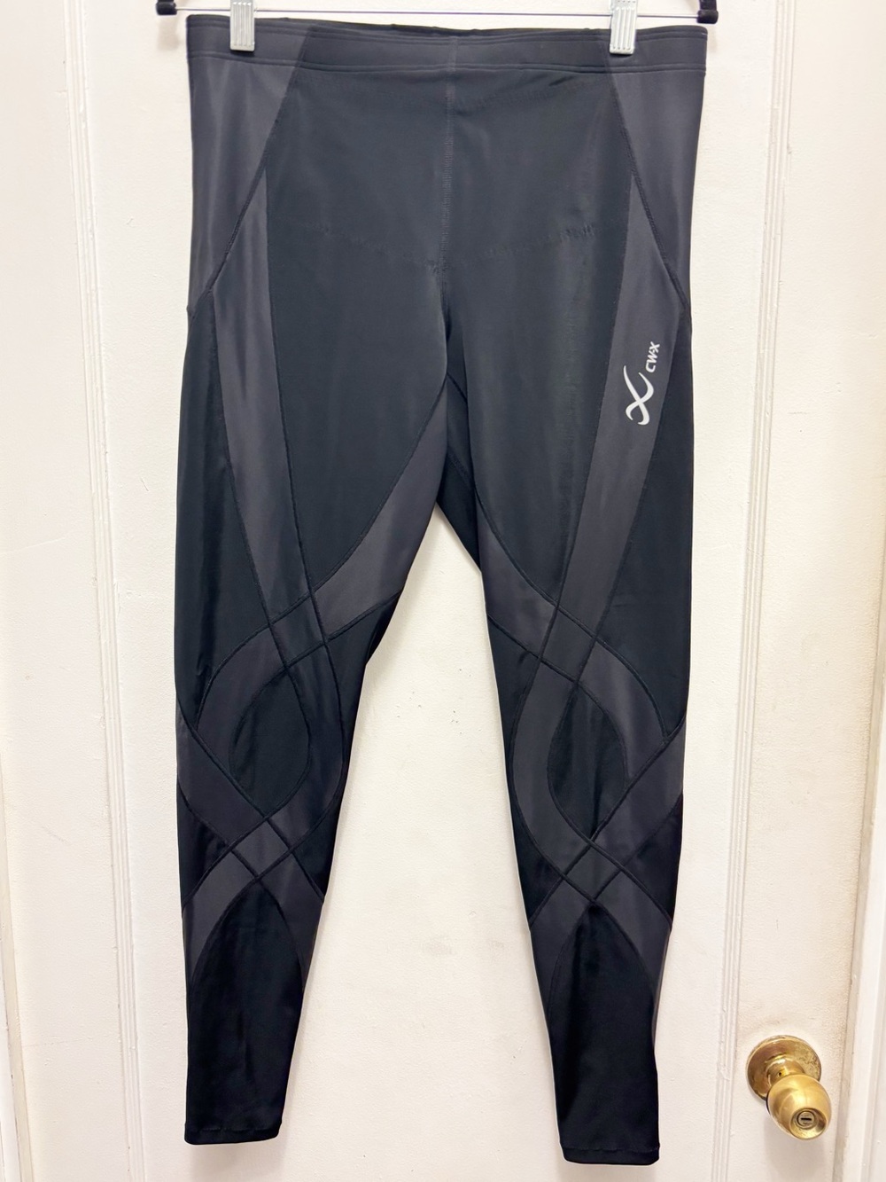 CW-X Leggings Color Black Size 2XL Drawstring